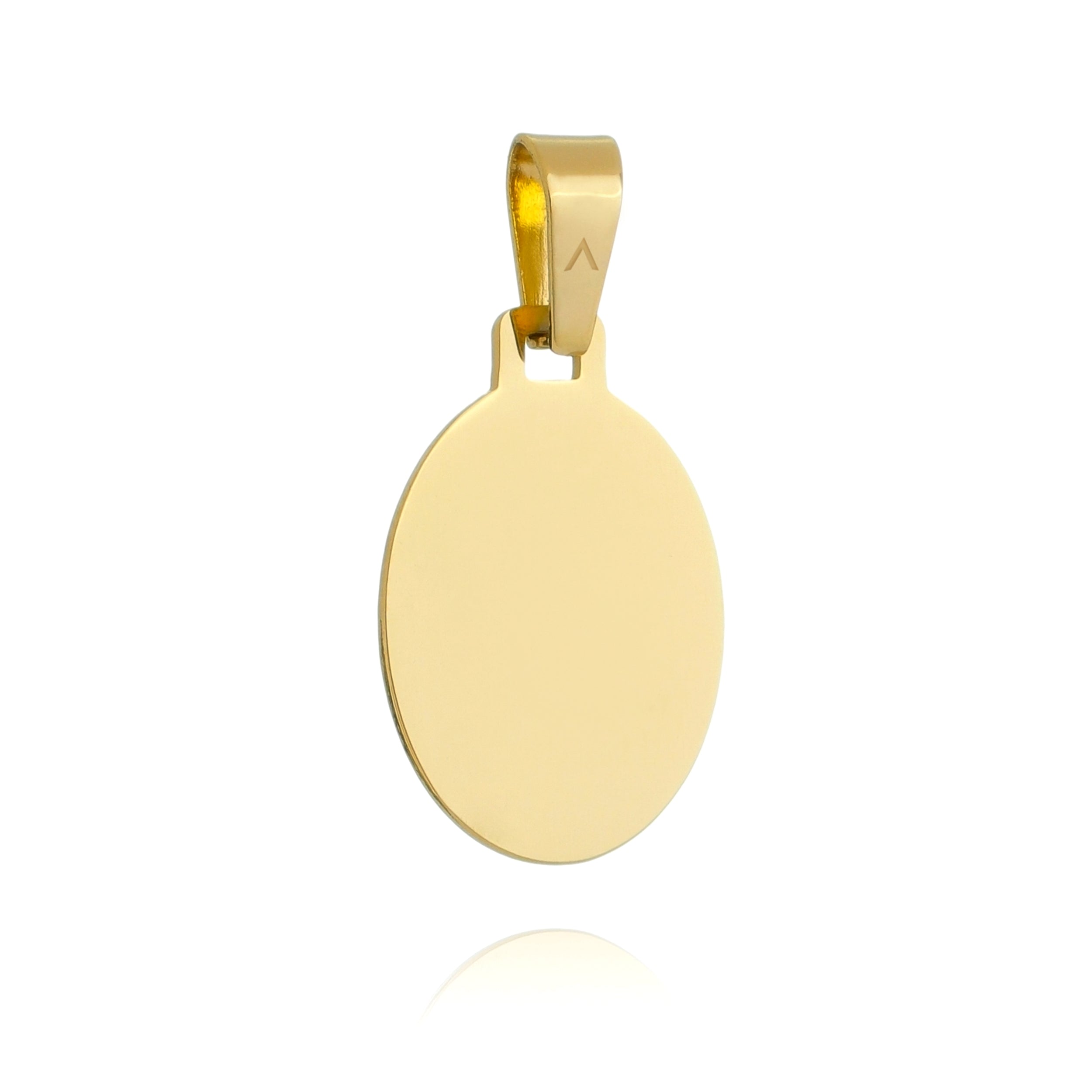 Stainless Steel Engravable Oval Pendent - Basic. We have in both Gold and Stainless Steel