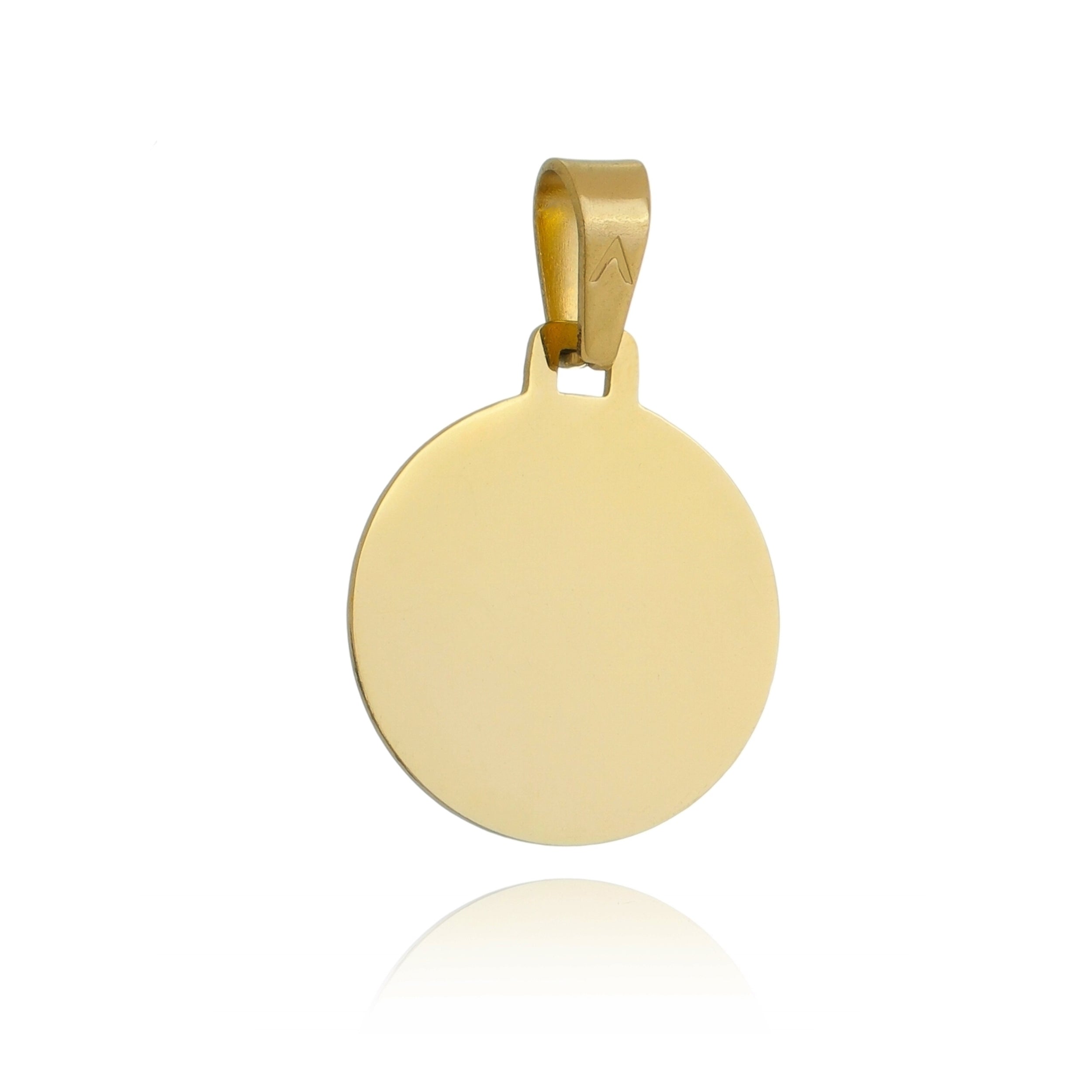Stainless Steel Engravable Round Pendent - Basic