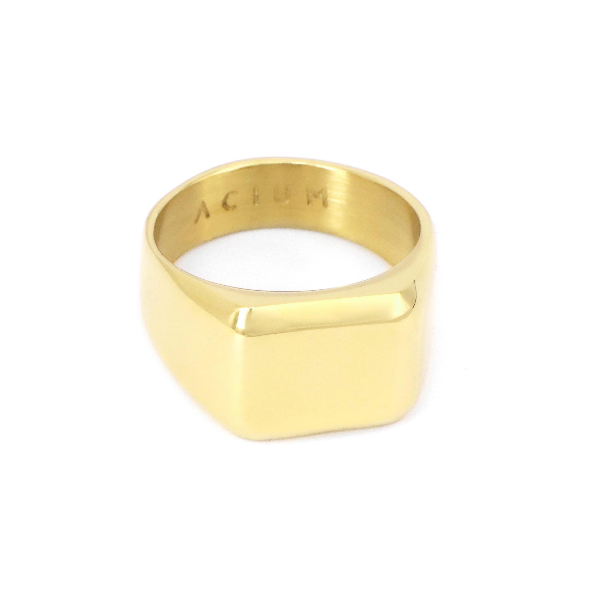 Stainless Steel Engravable Rectangular Ring