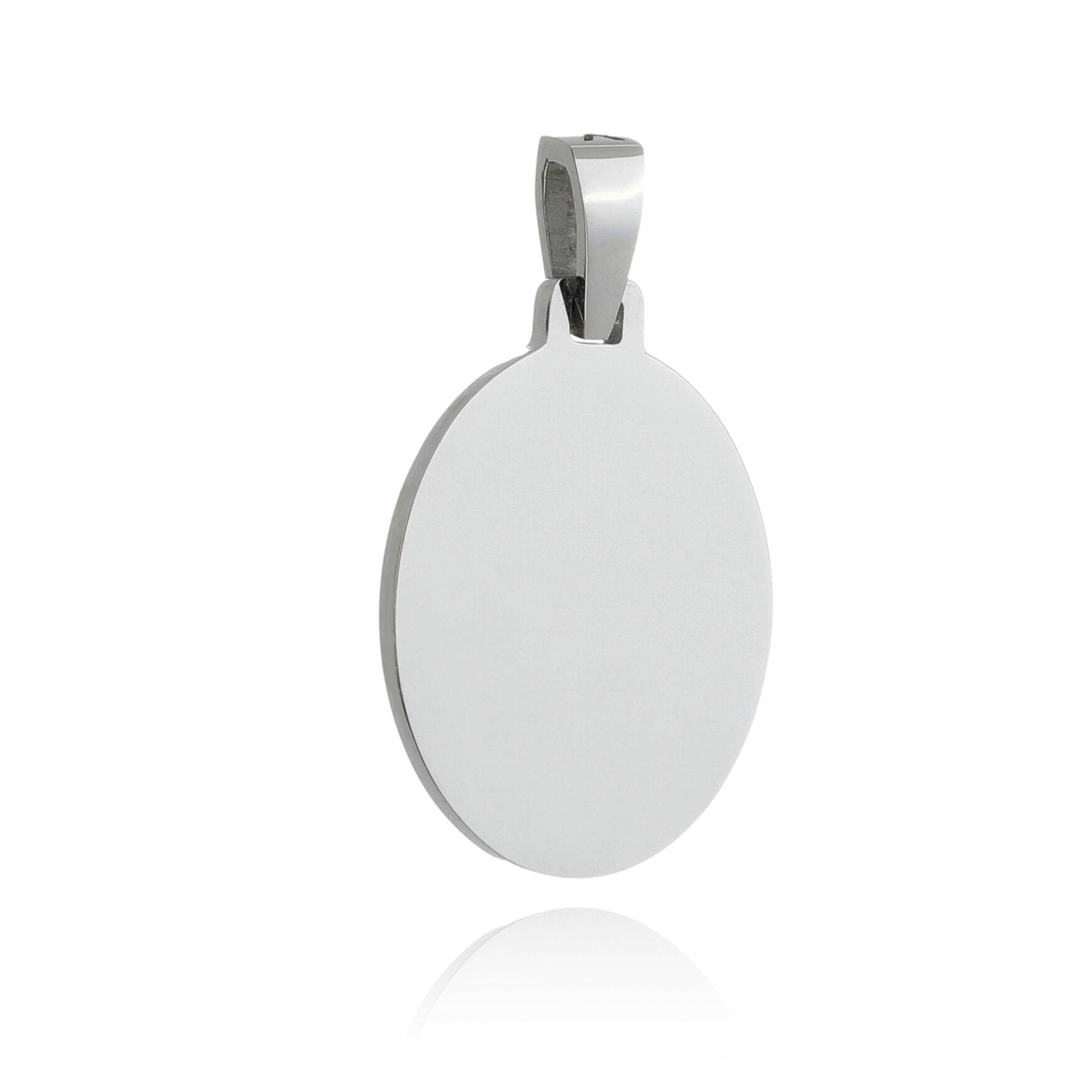 Engravable Oval Pendant - Premium